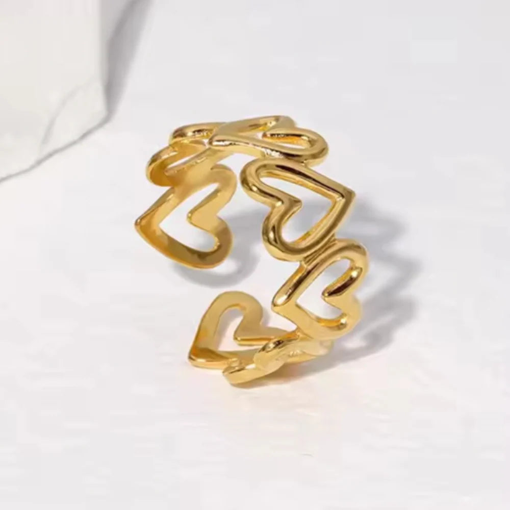 Heart Loop Adjustable Ring
