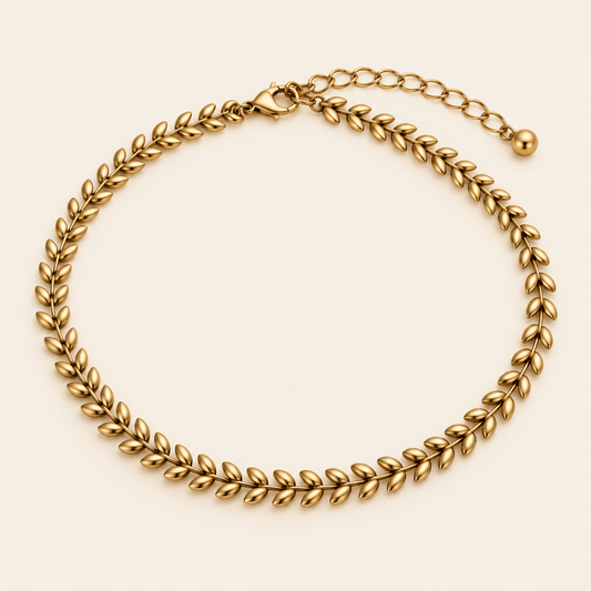 Leaf design waist chain