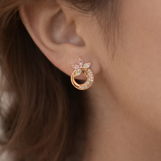 Pastel Bloom Halo Stud Earrings