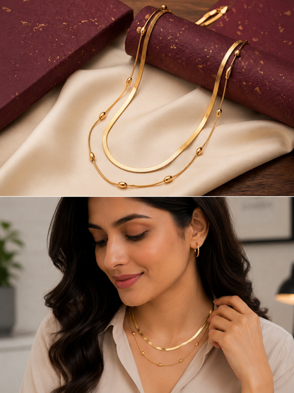 Everyday Luxe Double-Layer Chain
