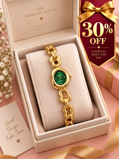 Oval Dial Chain Watch for Women
