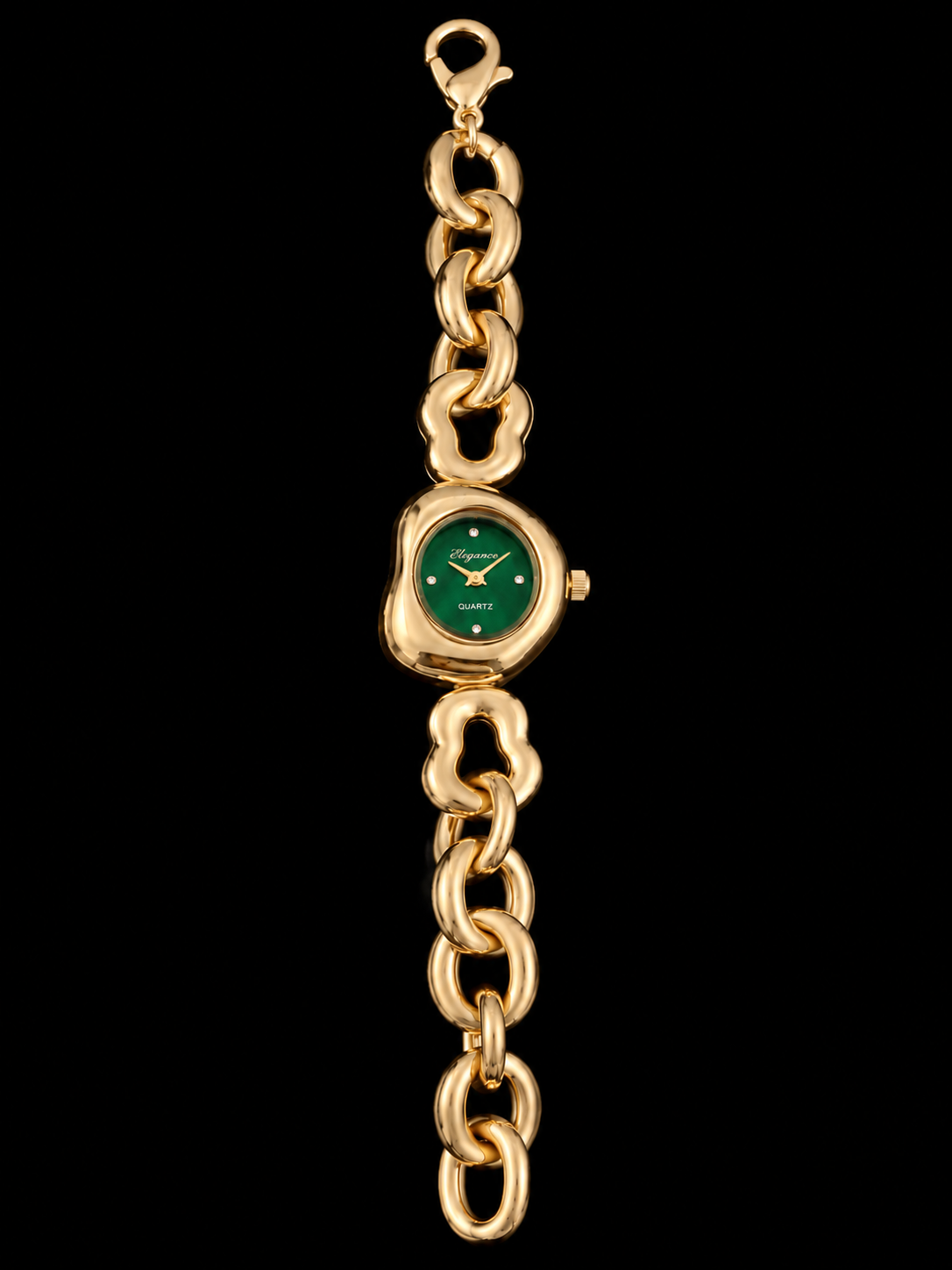 Oval Dial Chain Watch for Women