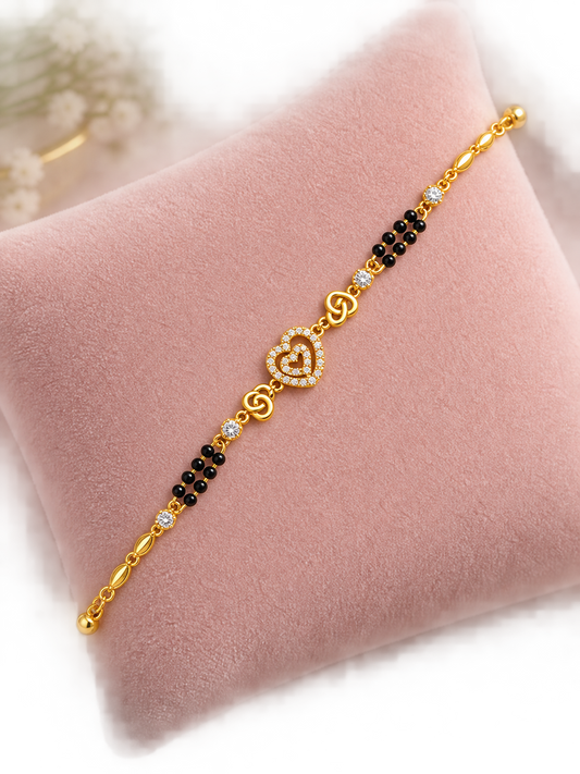 Anika Heart Charm Bracelet