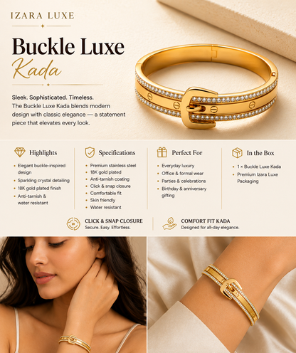 Buckle Luxe Kada | Size 2.6"