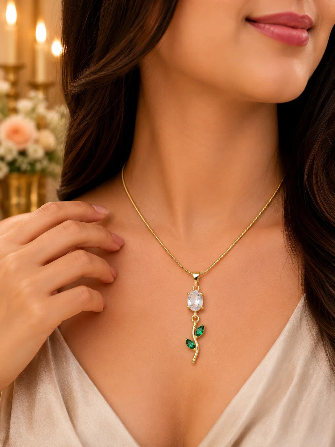 Scarlet Rose Necklace