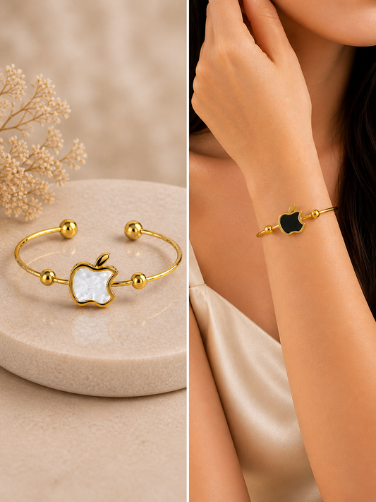 Elegant Apple Charm Anti-Tarnish Bracelet