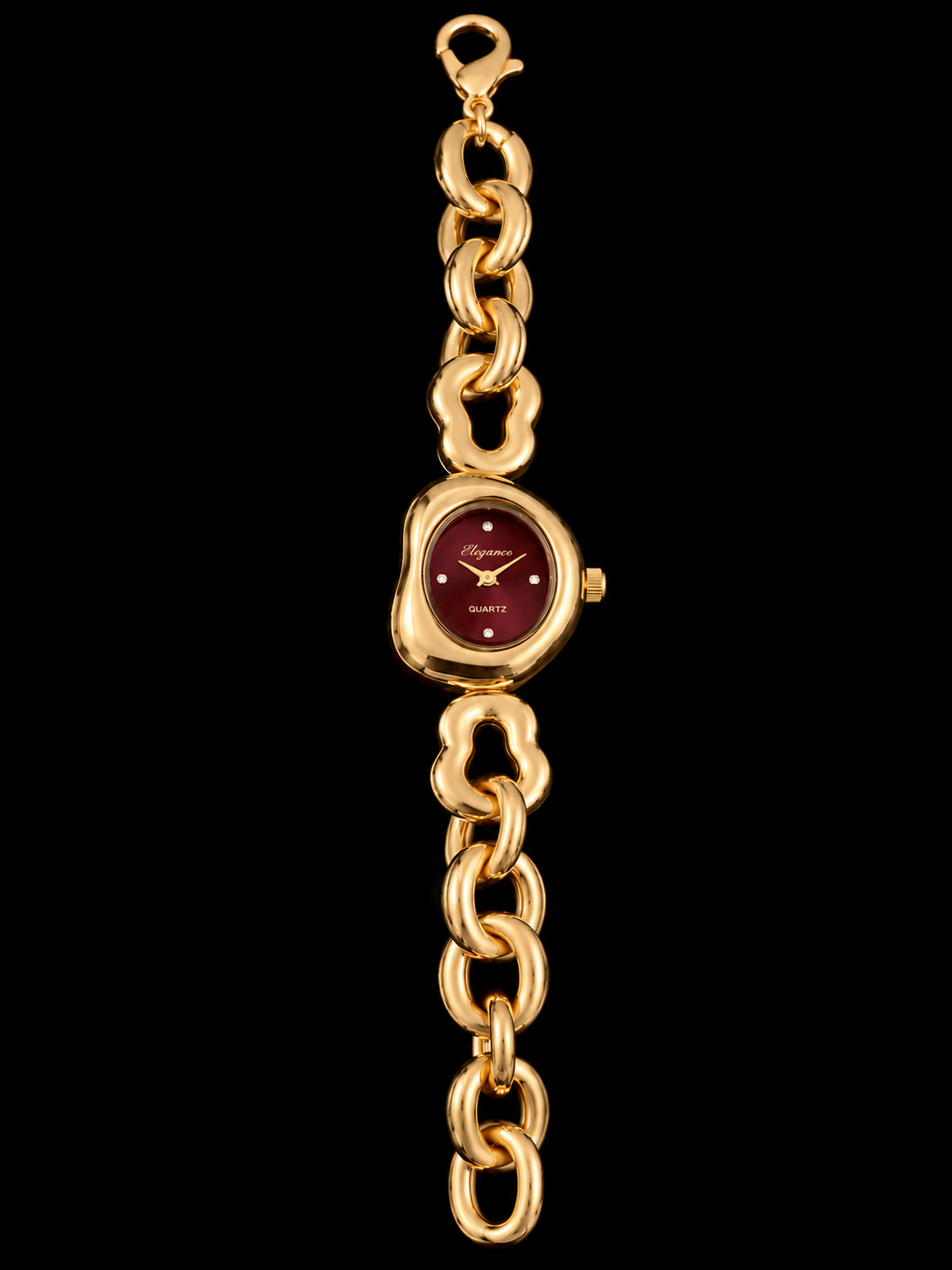 Oval Dial Chain Watch for Women