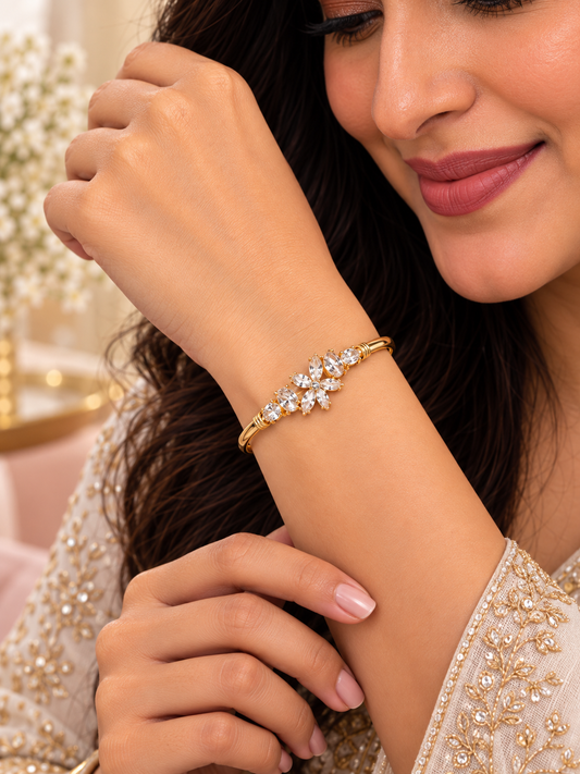 Flora Gleam Bangle Kada - Size 2.5"