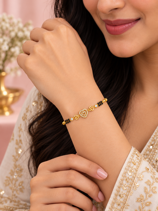 Anika Heart Charm Bracelet