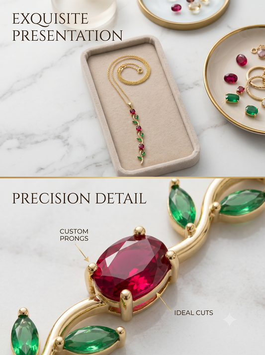 Ruby Vine Necklace