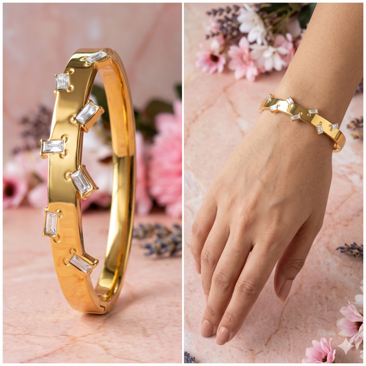 Scattered Crystal Kada - 2.2" size (Baby Size)