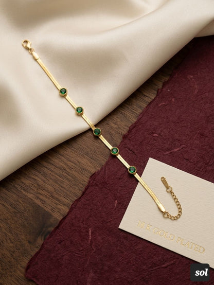 Green Gemstone Bracelet
