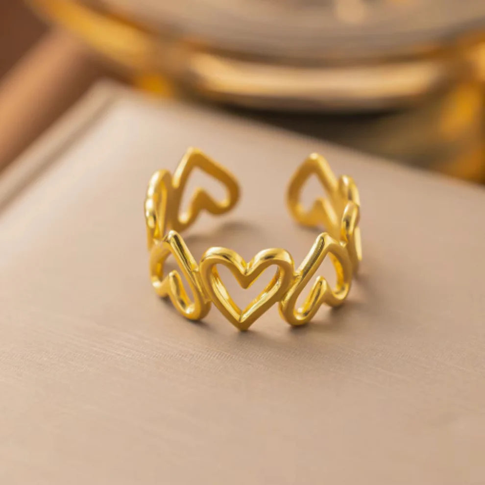 Heart Loop Adjustable Ring