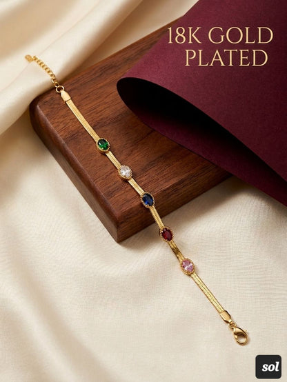 Multicolor Gemstone Bracelet