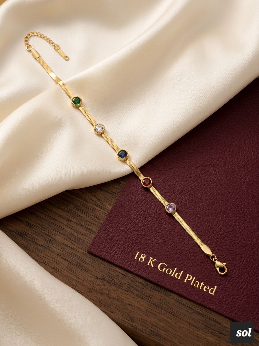 Multicolor Gemstone Bracelet