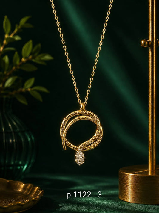 Serpentine Pendant Necklace