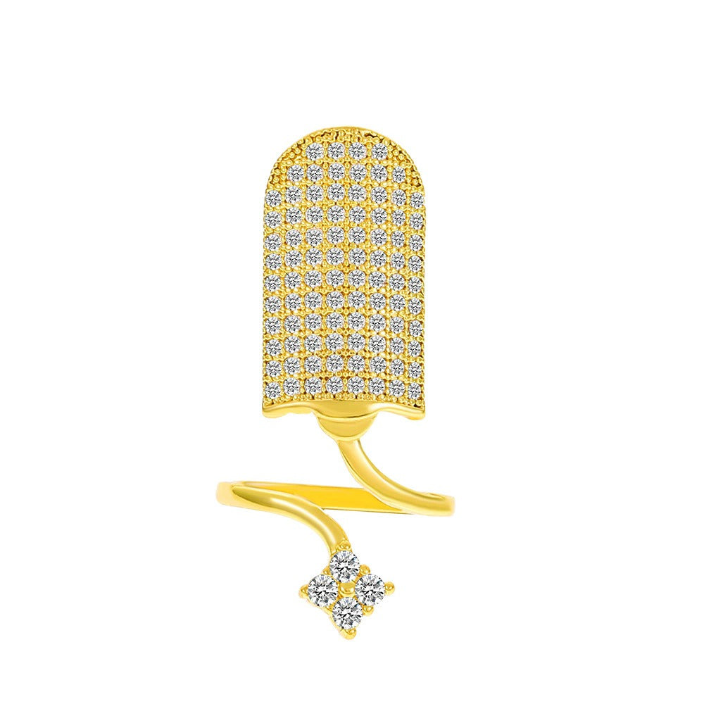 Butterfly Enamel | CZ Nail Rings  - Set of 2