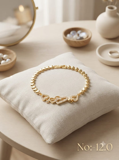 Aarohi Heart Sparkle Bracelet