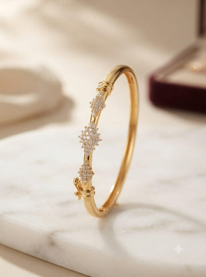 Celeste Crystal Kada - Size 2.5"