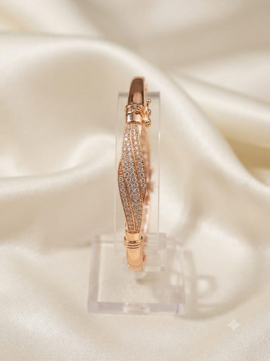 Rose Sparkle Kada - Size 2.5"