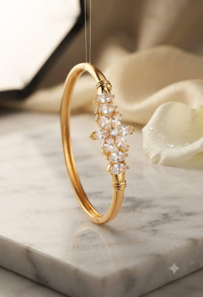 Flora Gleam Bangle Kada - Size 2.5"
