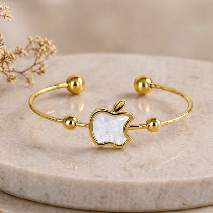 Elegant Apple Charm Anti-Tarnish Bracelet