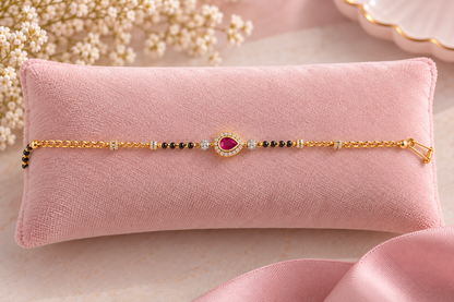 Aarohi Ruby Eye Bracelet