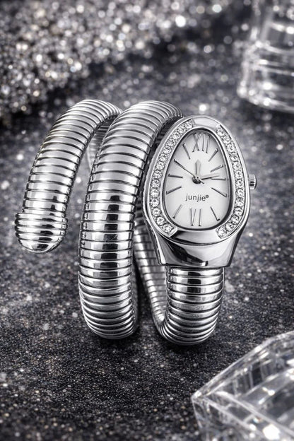 Spiral Bracelet Wrap Watch - Gold/Silver
