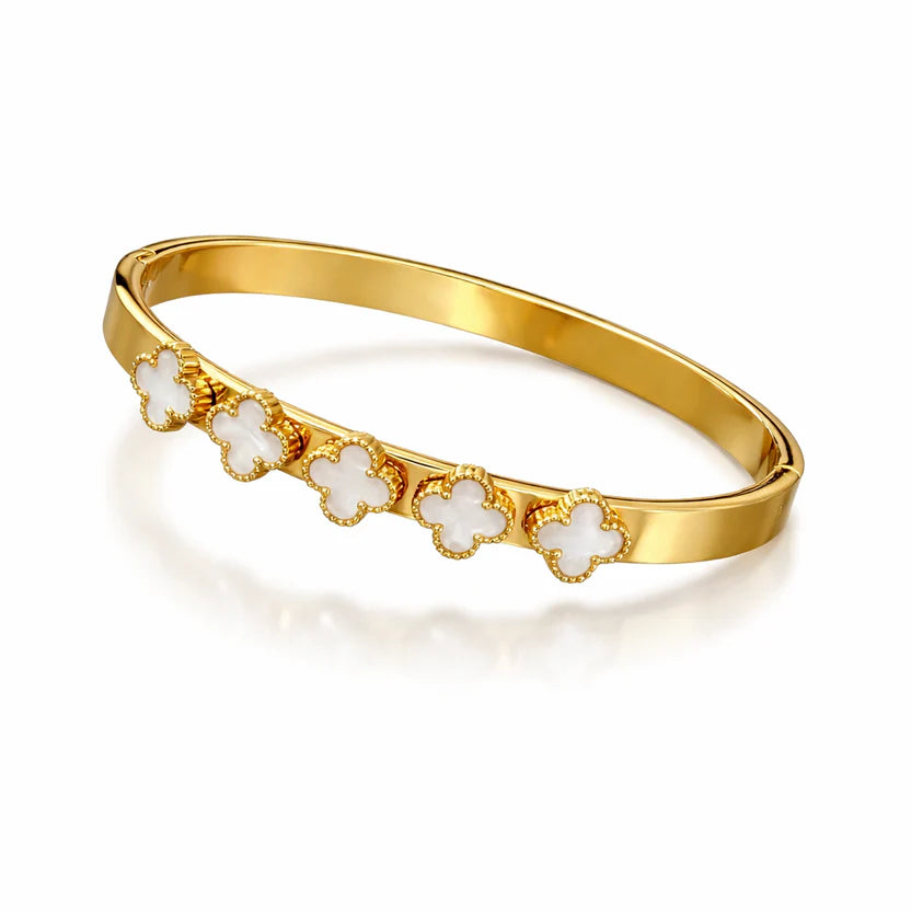 Clover Charm Gold Anti-Tarnish Bracelet